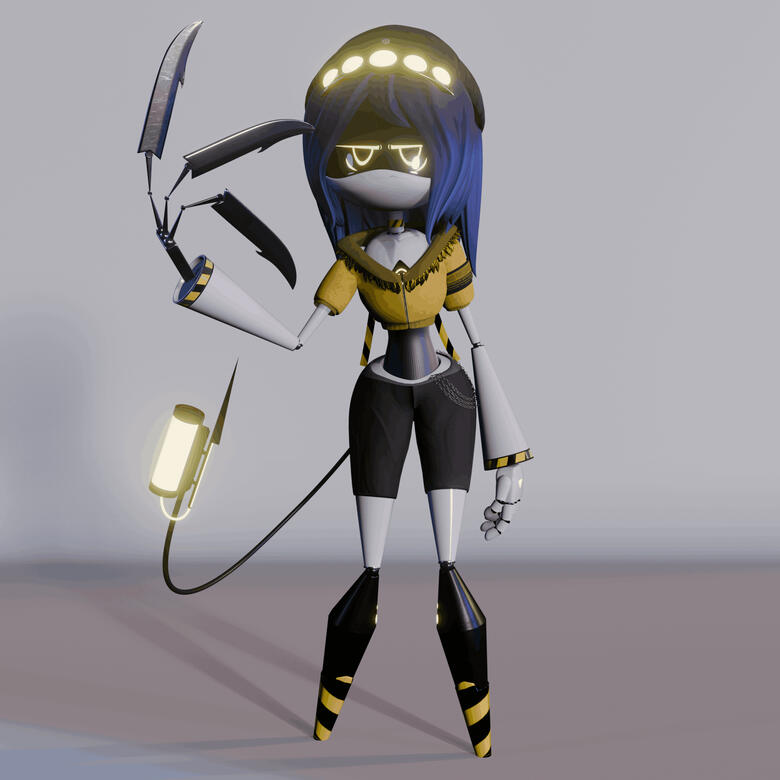 CLOTHES/HAIR ONLY - E - Murder Drones: Strays - Zander Russel - Drone Base by MTS Streetlight, Tweaks by Animate a Thing