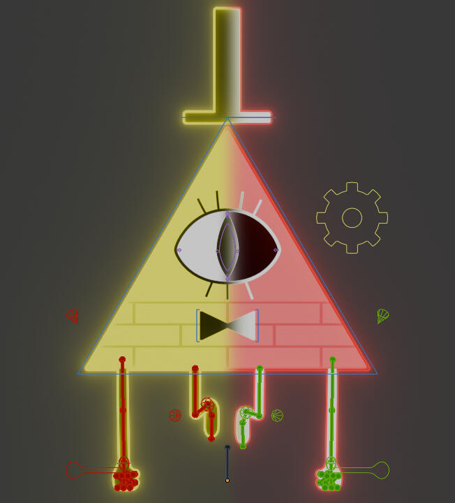 3D Bill Cypher - RIG - Gravity Falls - Alex Hirsch