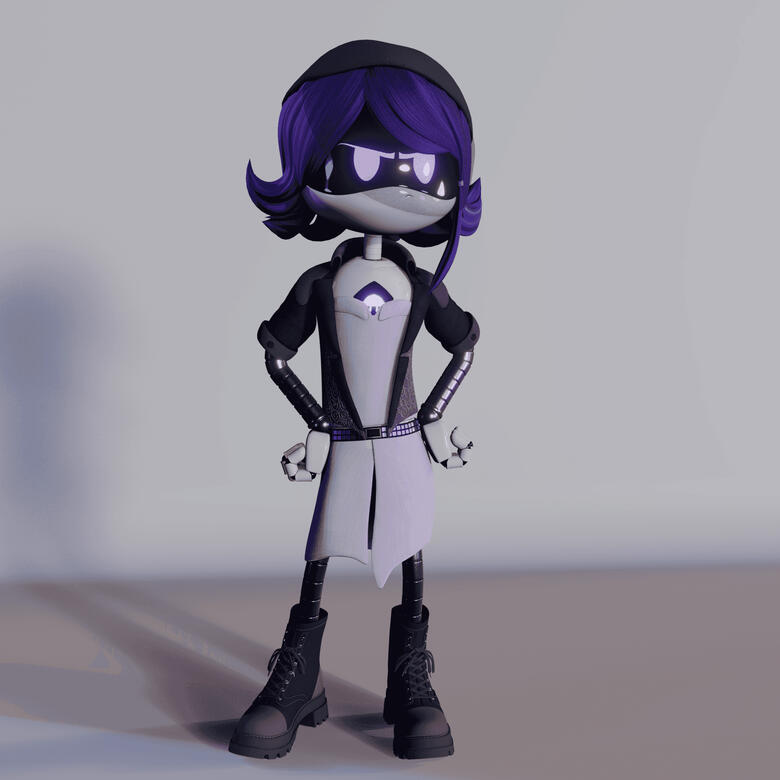 CLOTHES/HAIR ONLY - Nori - Murder Drones: Strays - Zander Russel - Drone Base by MTS Streetlight