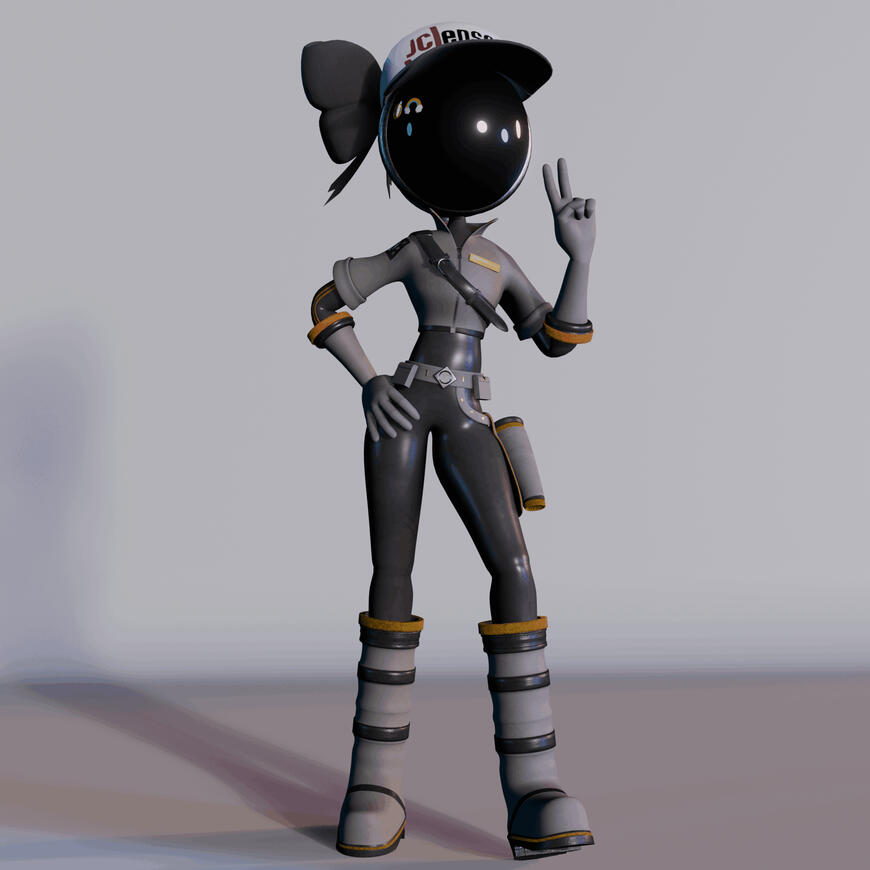 FAN MODEL - Space Girl - Murder Drones - Glitch Productions